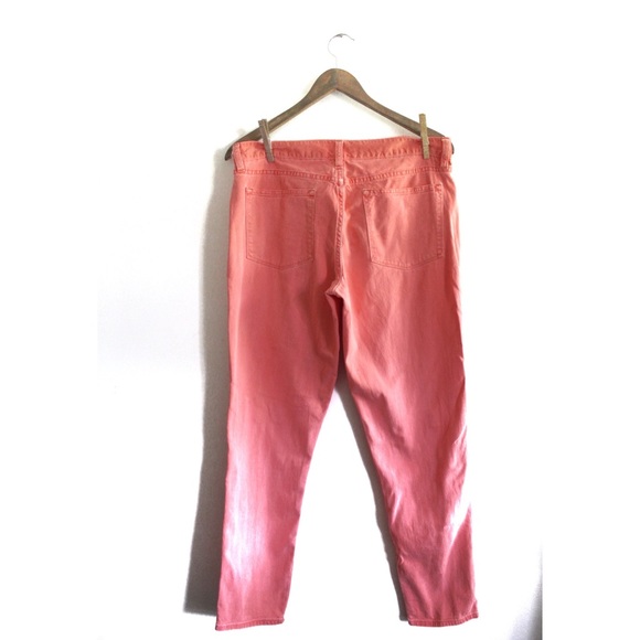 J.Crew Vibrant Florescent Pink Toothpick Tall Ankle Jeans 32 - Picture 5 of 8